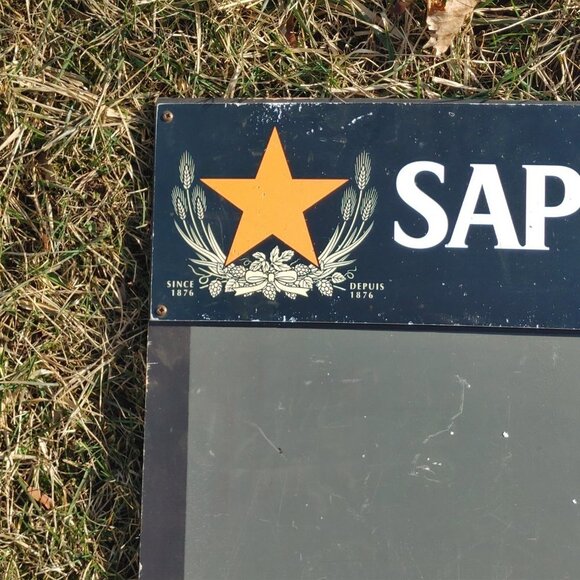 LARGE SAPPORO CHALK BOARD MENU BOARD SANDWICH BOARD Gold Star - Picture 9 of 10